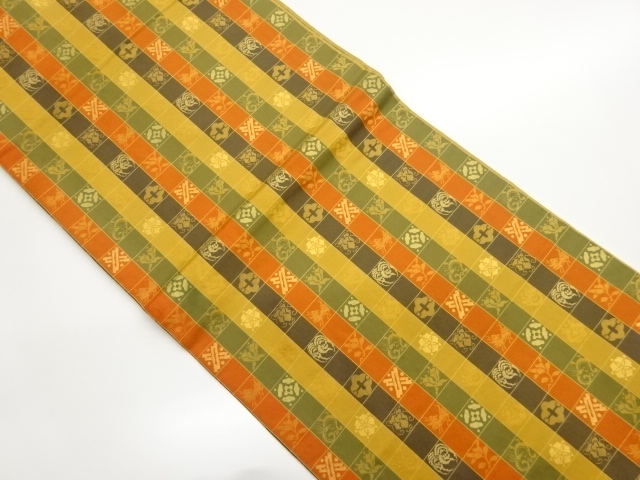 遠州緞子模様織出し名古屋帯